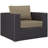 Modway Convene Wicker Rattan 7-Piece Outdoor Patio Sectional Sofa Furniture Set-2018957920
