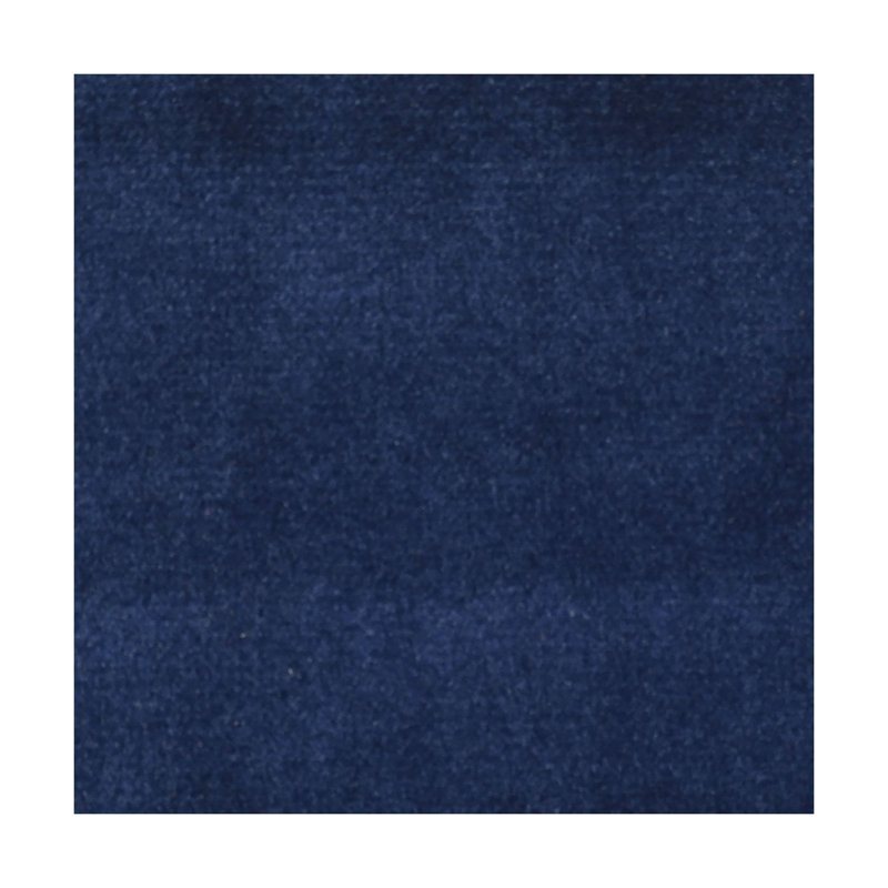 Calcott Velvet Wingback Chair, Navy Blue Velvet