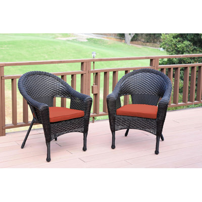 Watts Premium All-Weather Wicker Outdoor Stacking Dining Armchair with Cushion