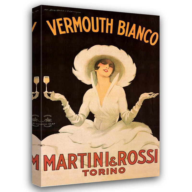 Martini et Rossi, H 18 po x l 12 po