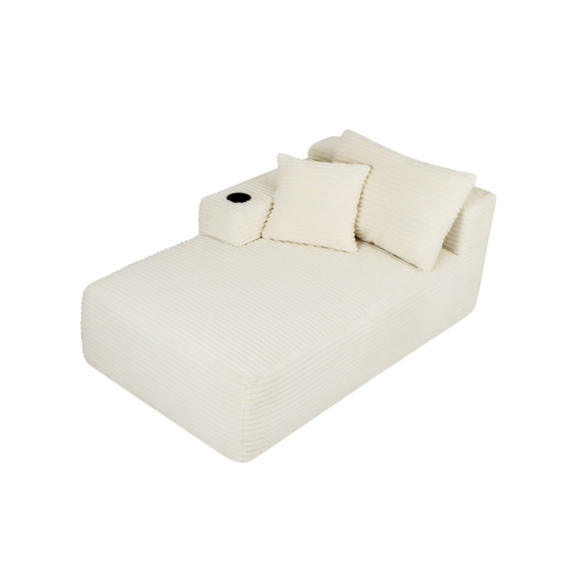 Canapé modulaire moderne en tissu moelleux 66 pouces Compression