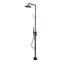 Douche extérieure autoportante à hauteur réglable de 86 po en acier inoxydable avec douche à main-98782339-133756079