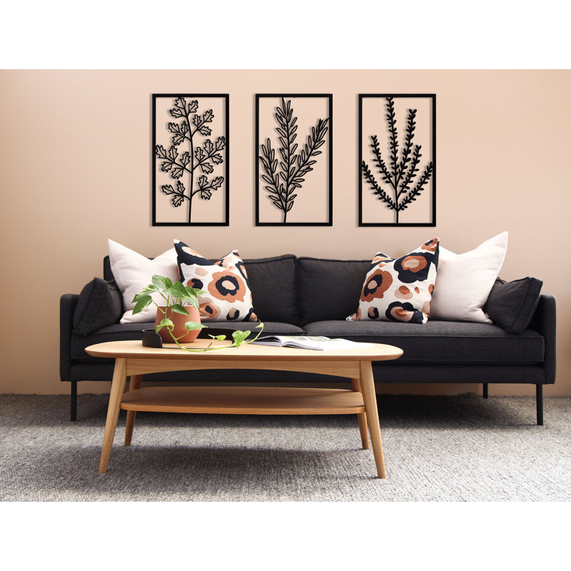 Farmhouse Plants & Flowers Wall Decor on Metal