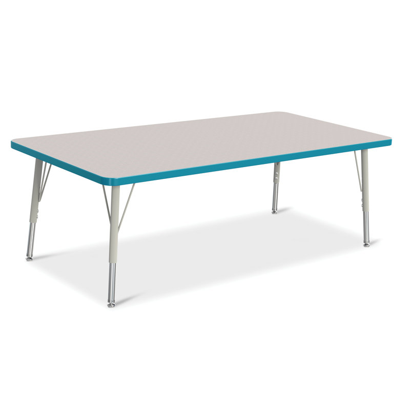 Tables d'activités Berries®, Bleu sarcelle, Élémentaire (15 po à 24 po), H 24 po x L 60 po x l 30 po