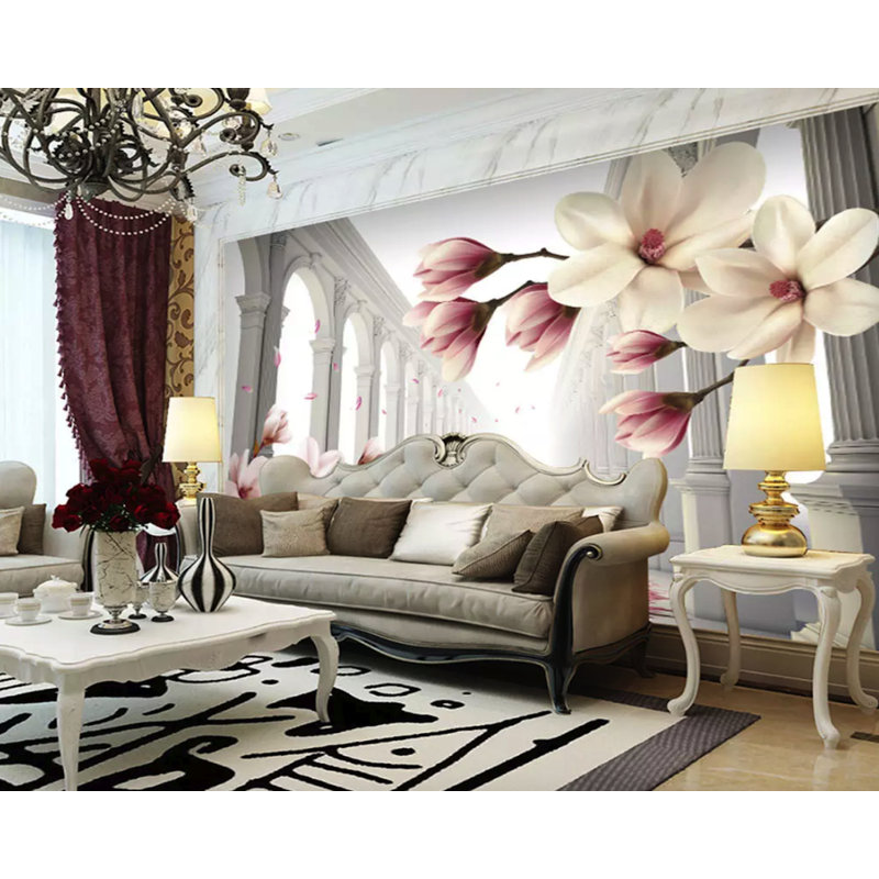 Infinger Peel and Stick 3D Magnolia, l 112 po x L 75 po