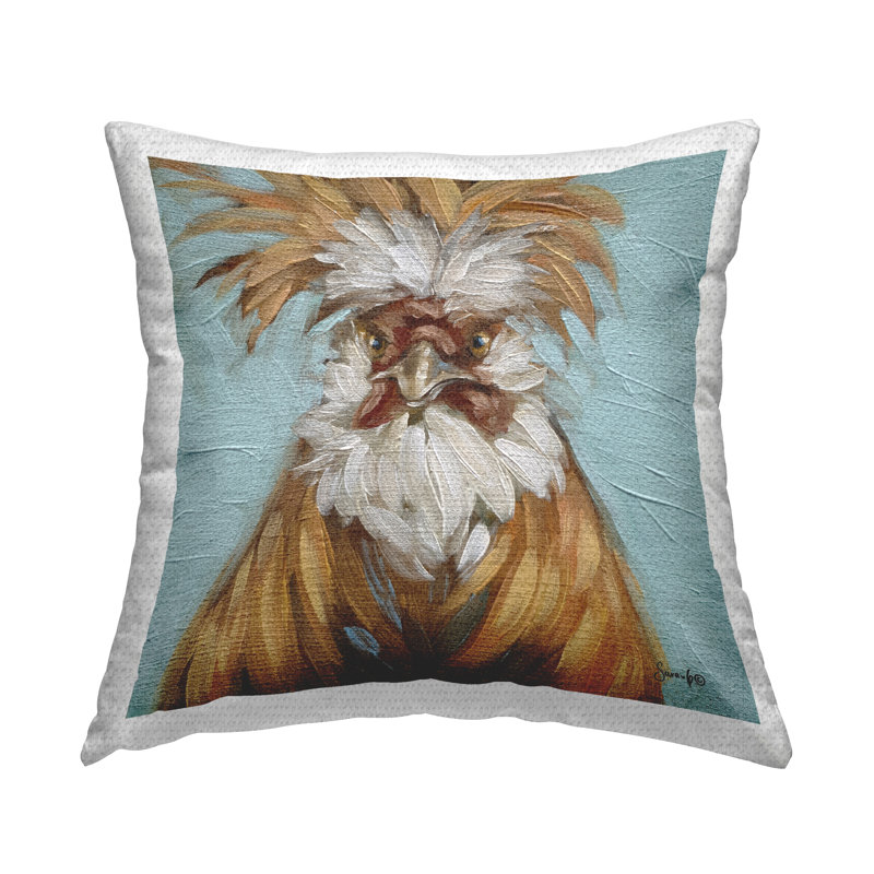 Coussin d'extérieur Country Chicken Blue Accent