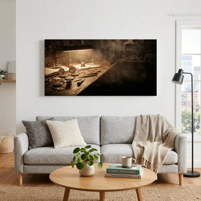 Workshop Scene Canvas Wall Art Oil Painting Print Set Of 1