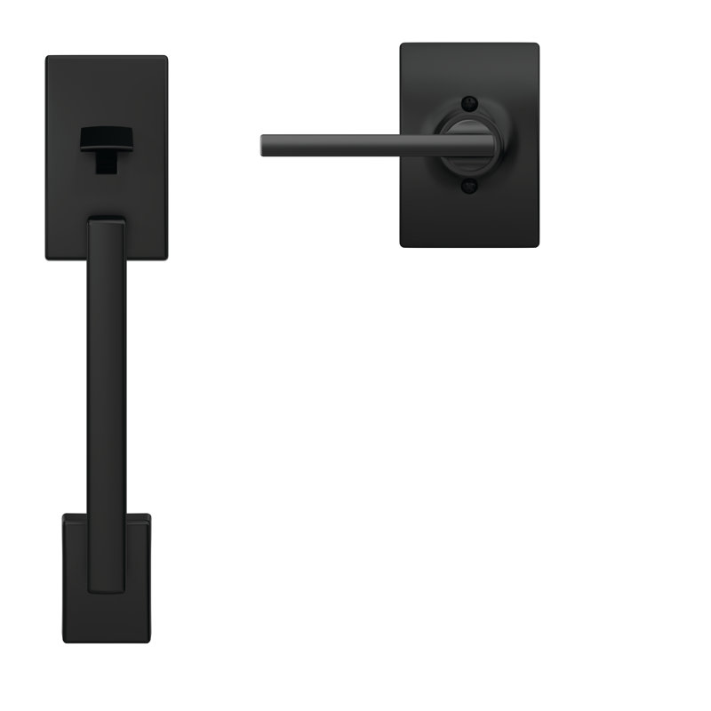 Century Passage Door Lever, Matte Black