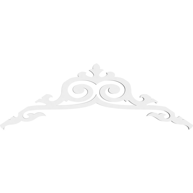 Pignon en PVC de qualité architecturale Baile, H 12 po x l 36 po x P 1 po, 8 / 12
