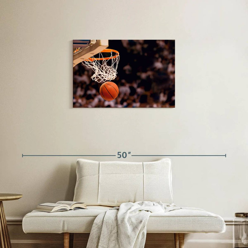 Ballon de basket-ball Sirecc, H 20 po x l 30 po