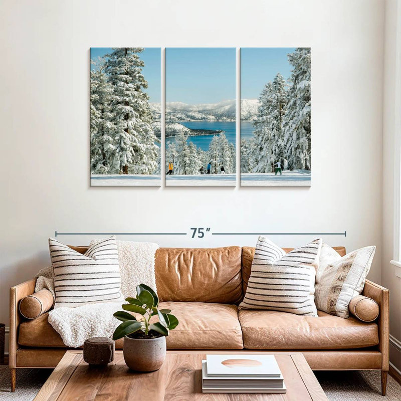 Siroe Winter Tahoe Skiing, H 36 po x l 57 po