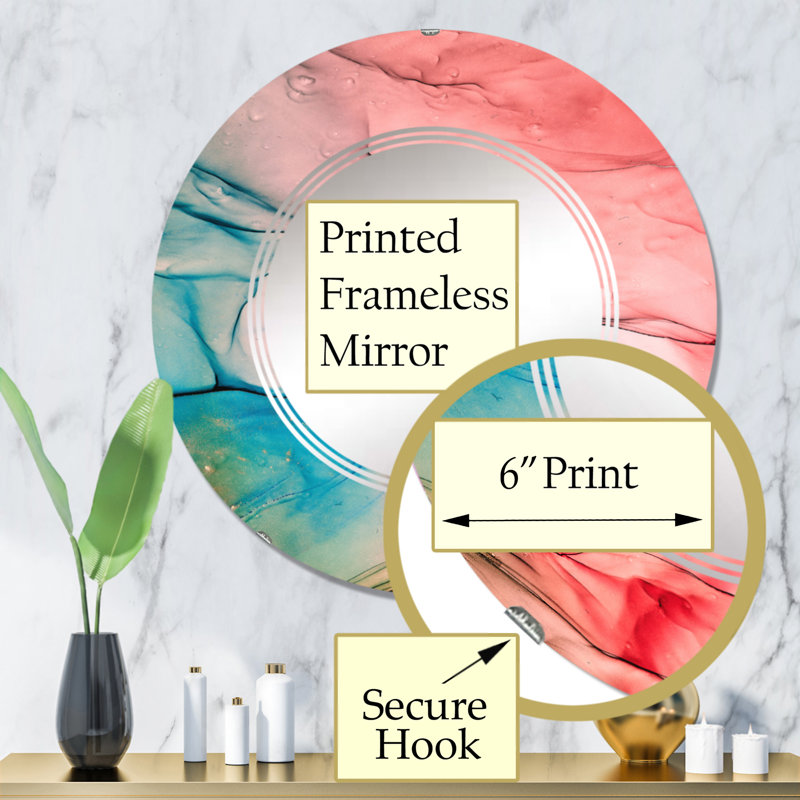 Miroir de salle de bain sans cadre, 32 po x 32 po