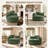Oversized Upholstered Accent 360° Swivel Chair– Chenille, Compression-Molded Foam, Swivel-539385119