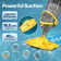 Cordless Handheld Vacuum Pool Cleaner with Telescopic Pole for Pools/Spas/Hot Tubs, up to 18.5 GPM in Yellow