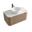 Meuble-lavabo de 36 po avec lavabo Erba, armoire murale en chêne blanc avec porte-serviettes gratuit, conception simple de lavabo en céramique blanche, sans drain et robinet, pré-assemblé-1336344352-1336344353