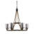 Adley 6 - Light Dimmable Wagon Wheel Chandelier