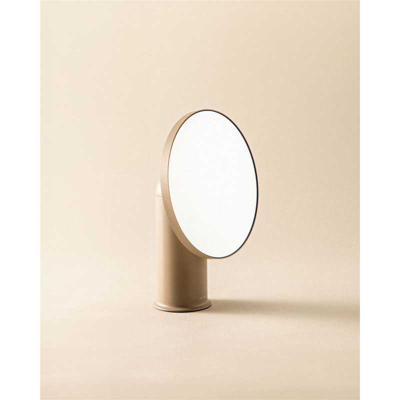 Anwita Concave Mirror, Beige