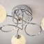 Pankow Glass Semi Flush Mount-70657117