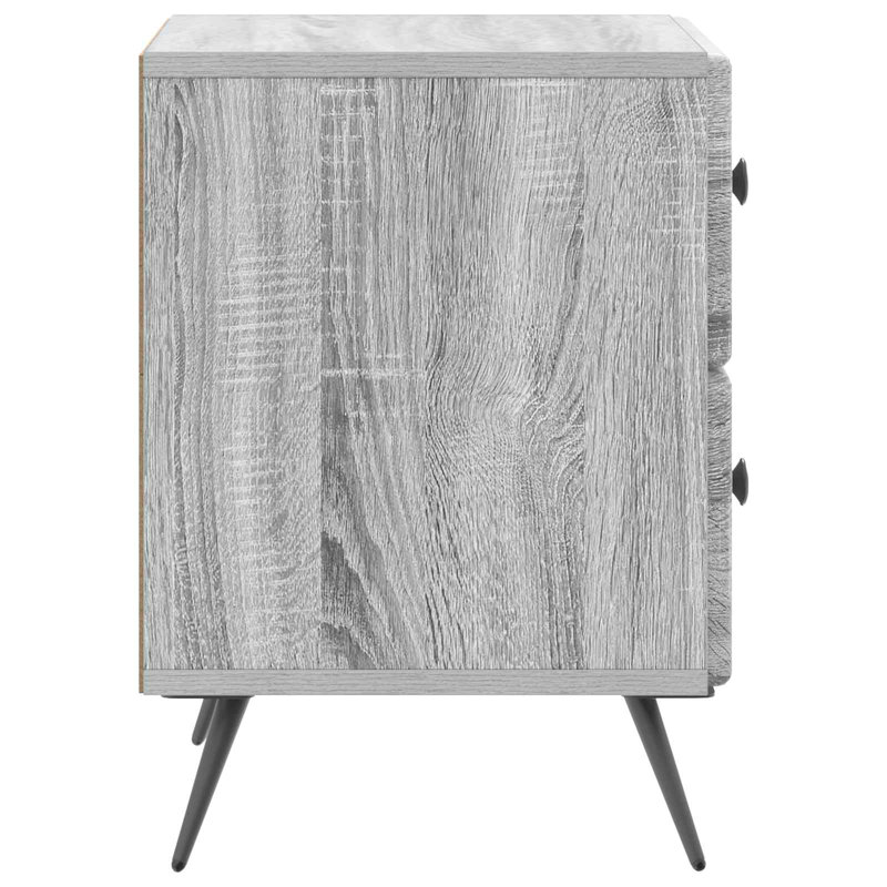 43cm W Manufactured Wood Bedside Table, Grey Sonoma