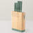 BergHOFF Forest Stainless Steel 6Pc Knife Block Set