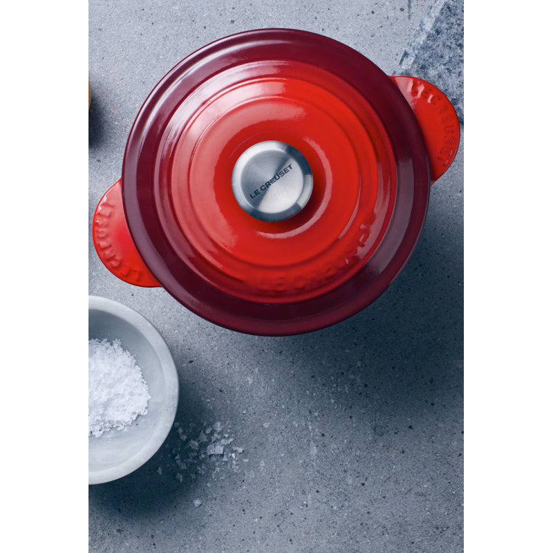 Le Creuset Enameled Cast Iron Rice Pot with Lid and Steamer Insert, Oyster