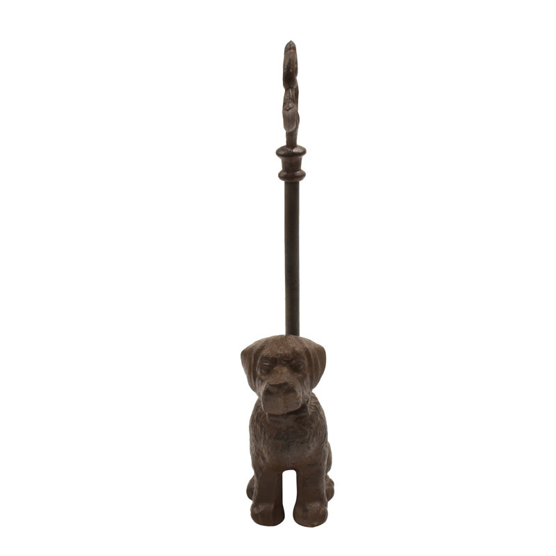 Butée de plancher en fonte portative pour chien