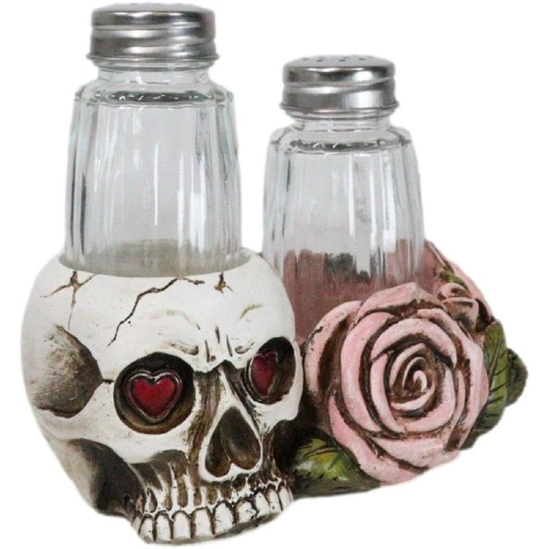 Jour des Morts, crâne avec yeux rouges et roses