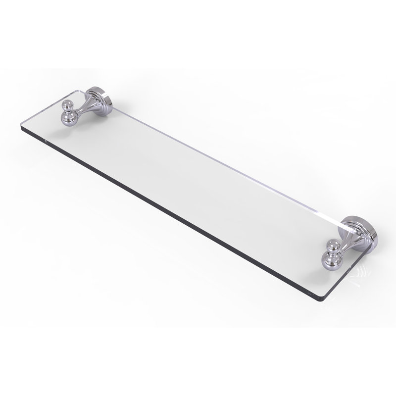 Godin Industrial Pipe Shelves, Polished Chrome, 22 Inch