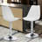 Claudia Adjustable Swivel Bar Stools, Kitchen Counter Height Barstools Dining Chairs with Footrest-498557194