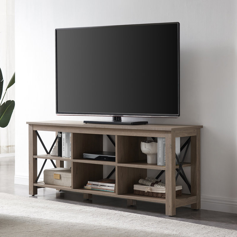 Unfinished TV Stand for TVs up to 65", Grey Wash