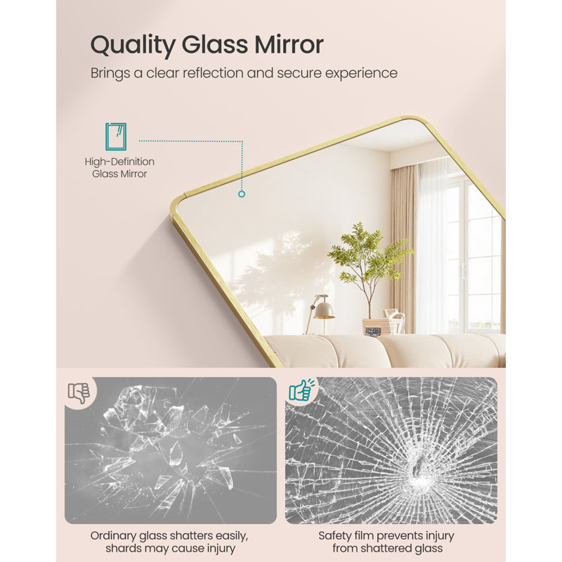 Aluminium Rectangle Mirror