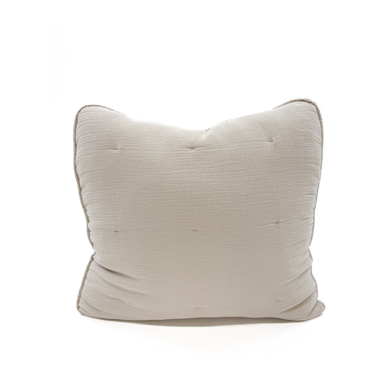 Housse et insert de coussin en coton, Bas, Natural Beige