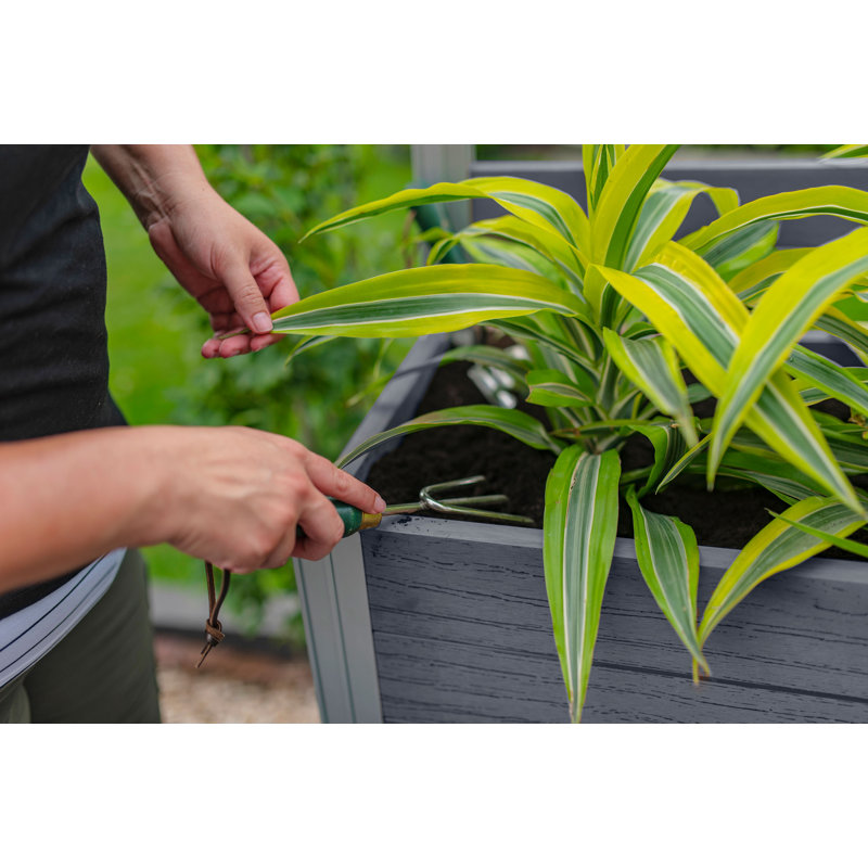 Urbana Planter Box with Trellis, 66" H x 59" W x 16" D, Grey