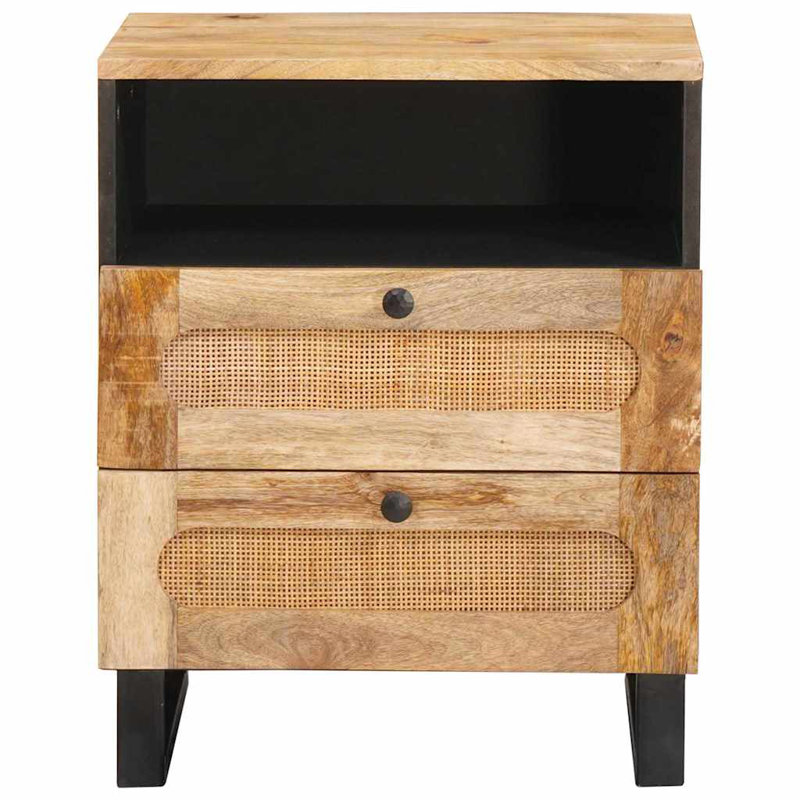 50cm W Solid Wood Bedside Table