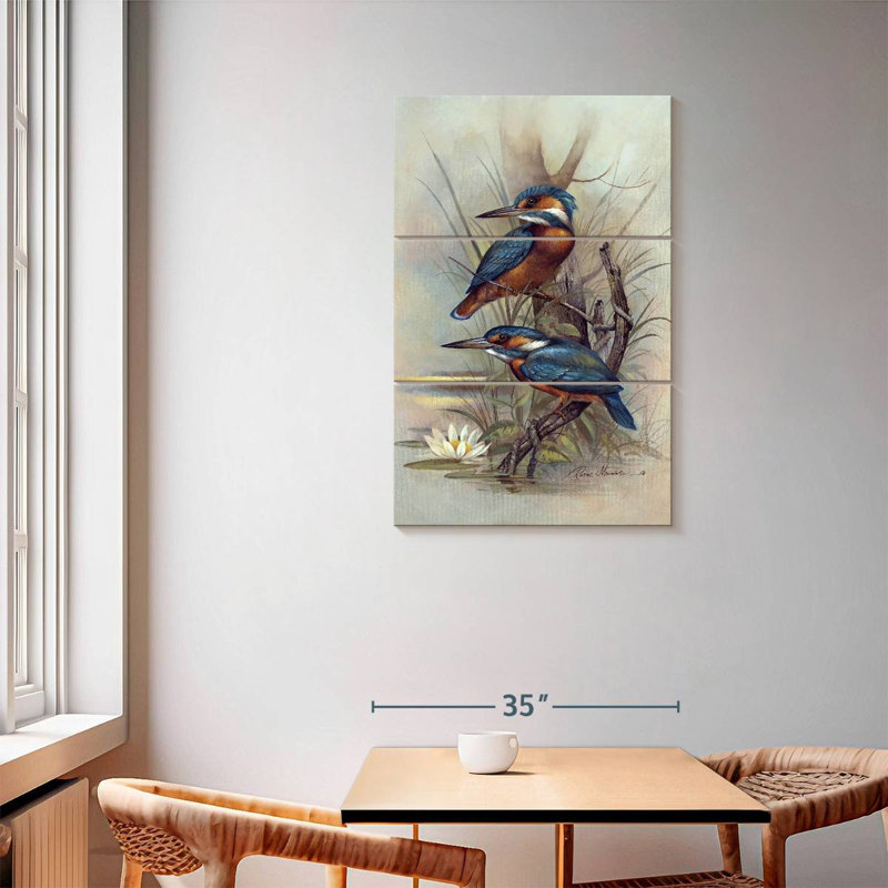 Brampt River Kingfisher, 57" H x 36" W