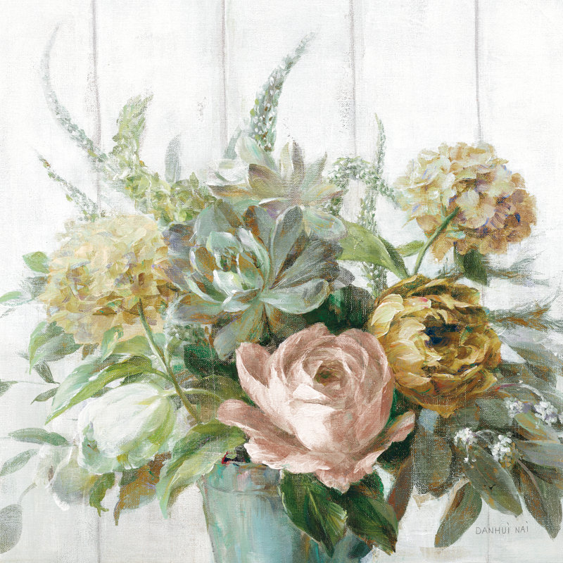 Natural Elegance Fall Crop by Danhui Nai - Wrapped Canvas Painting, 51cm H x 51cm W