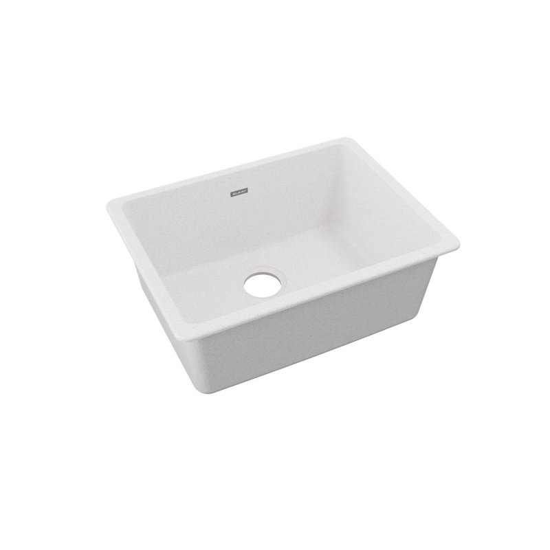 Quartz Classic 24-5/8" x 18-1/2" x 9-1/2" Undermount Kitchen Sink, White