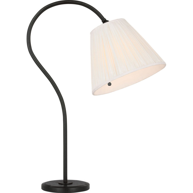 Dume 24" Arched Table Lamp, Aged Iron