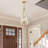 4-light Modern Luxury Single Pendant Light With Tapared Glass Shade-501006718-501006691