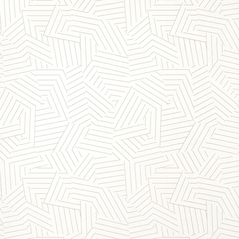 Schumacher x Miles Redd Deconstructed Stripe Wallpaper, Greige
