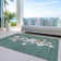 Machine Washable Indoor/Outdoor Christmas Presents Xhevrie Seafoam Rug