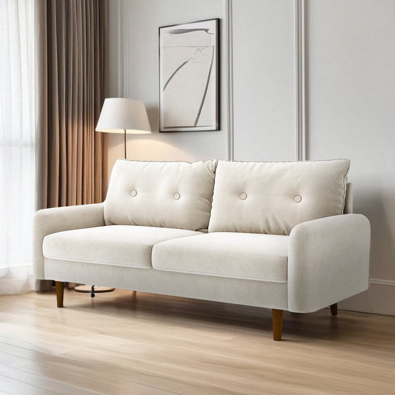 Canapé Haugabook, Velours beige