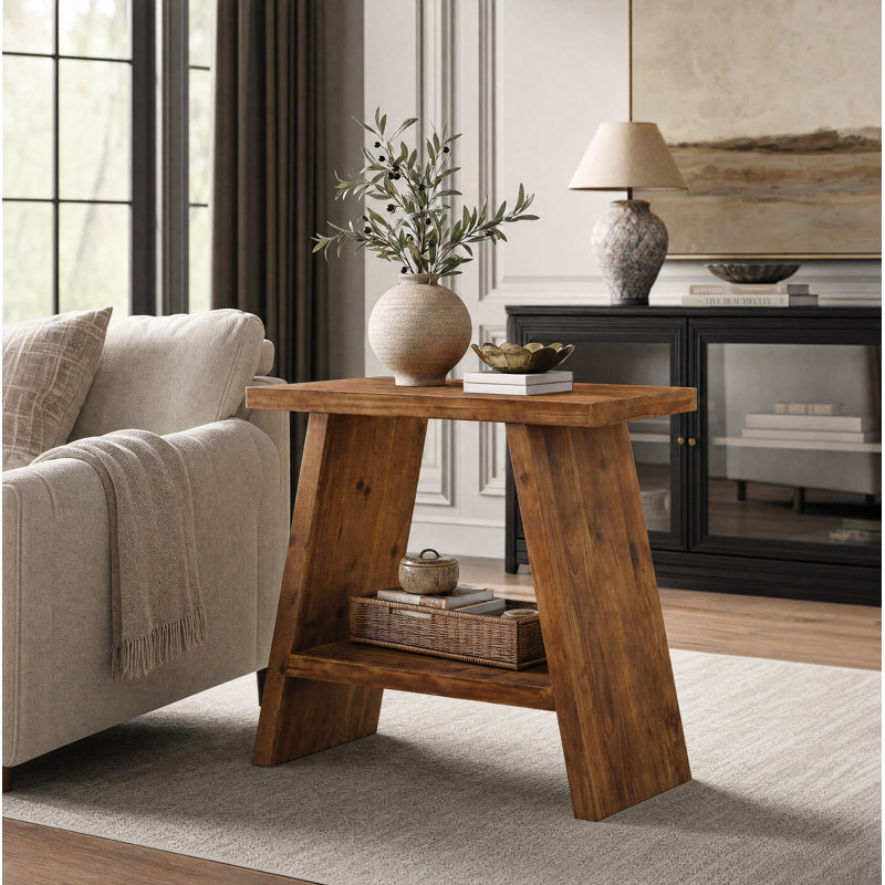 Table d'appoint en bois massif