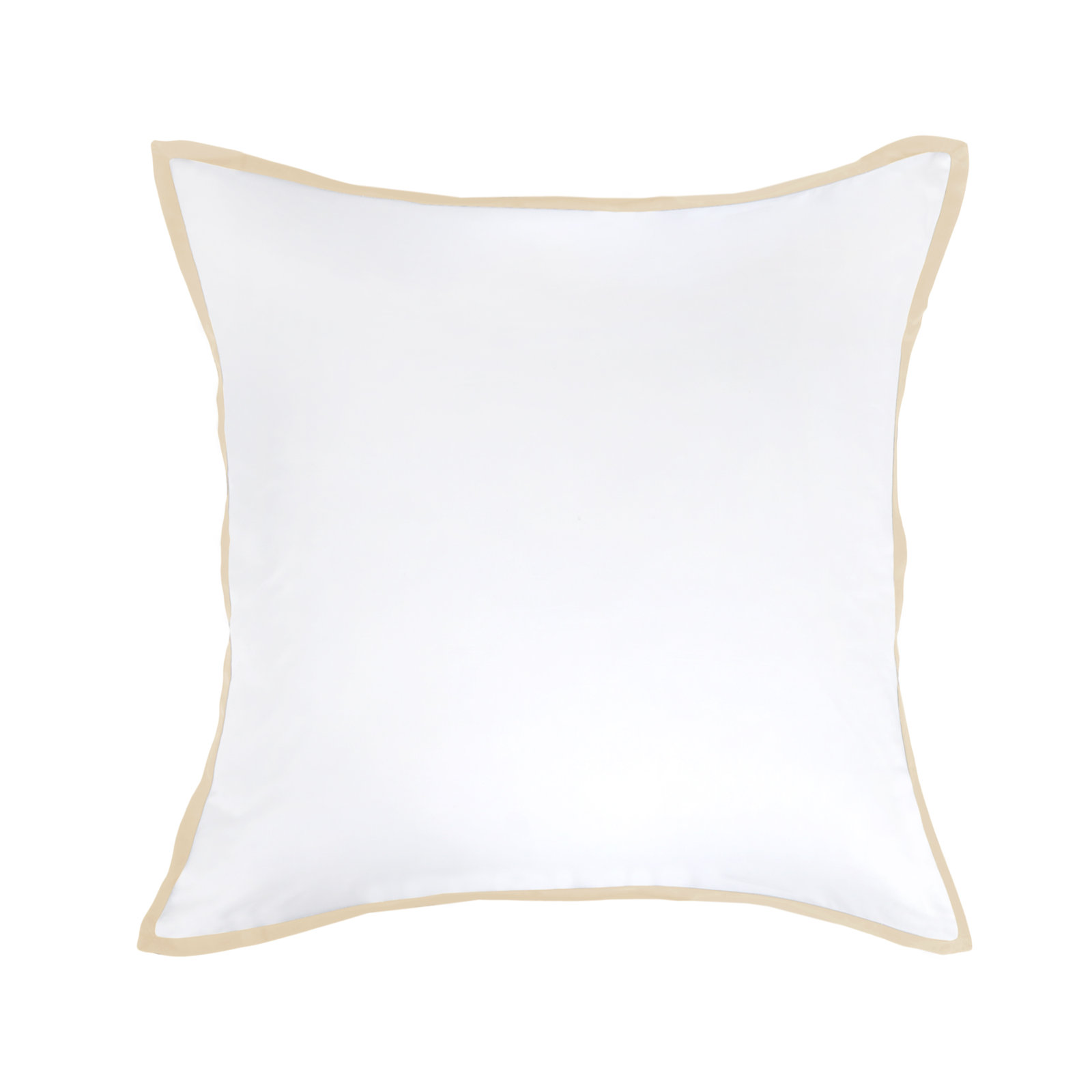 Langston Sateen Pillow Sham, White/Sand