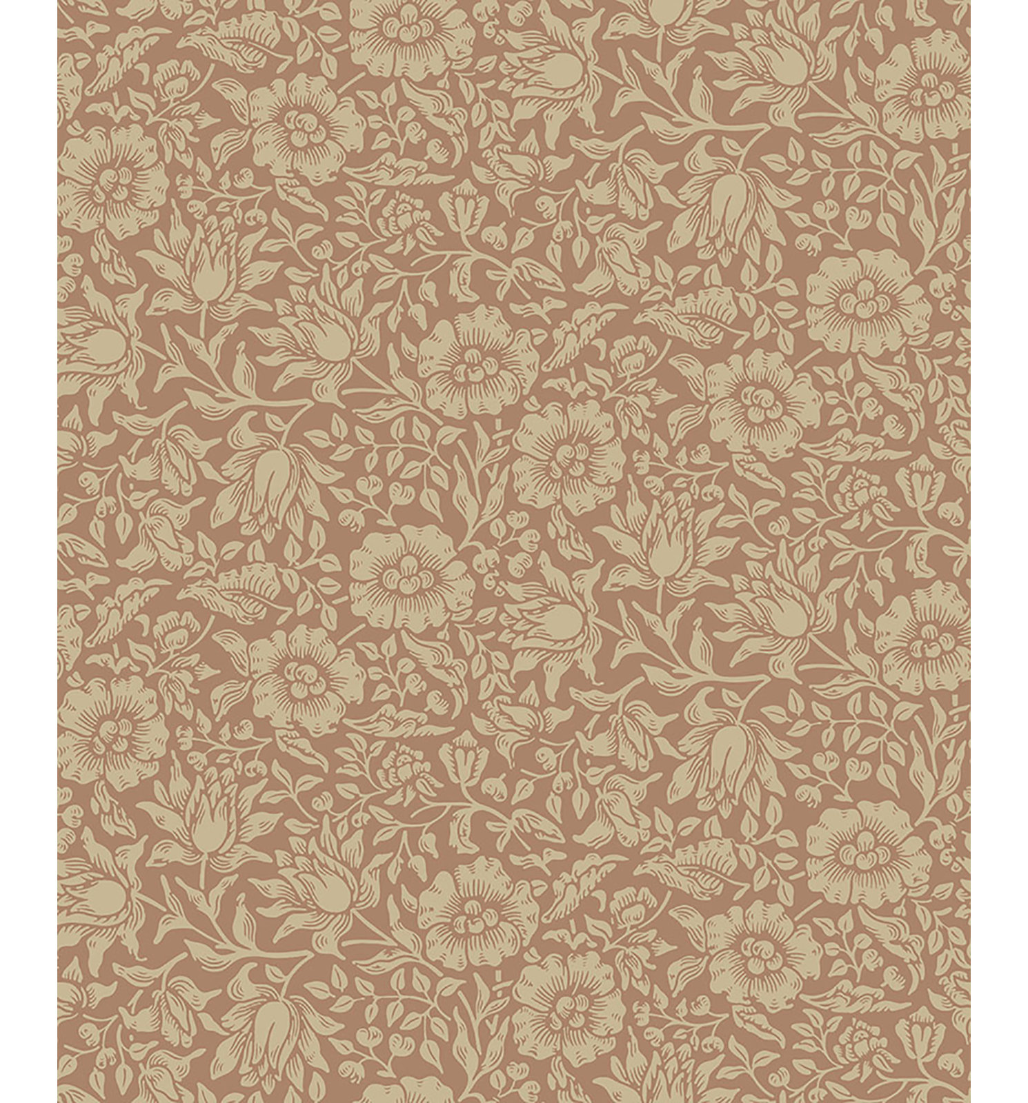 Mallow Floral Wallpaper, Rose