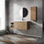 Meuble-lavabo de salle de bain Santina - 42 po avec lavabo et armoire latérale-121112417