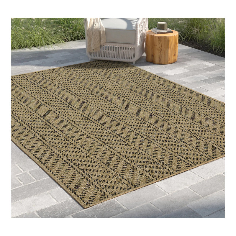 Tapis en jute / intérieur / extérieur Earth, Rectangle 7 pi 10 po x 10 pi 3 po