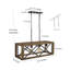 Luminaire suspendu carré / rectangulaire à 4 lumières pour îlot de cuisine Holbert