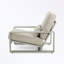 Méridienne en aluminium avec coussin et coussin moelleux-1705329756