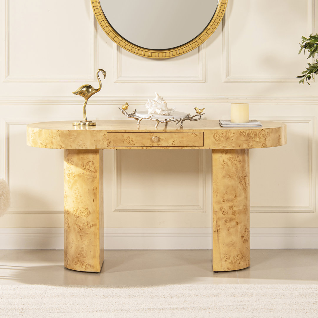 Hurston Oval Desk Wildon Home®